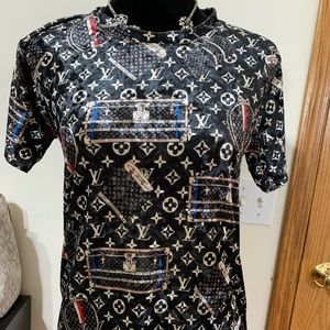 Fashion Velvet Shirt.